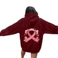 thumbnail image 2 of Cancer Awareness Hoodies for Women 2025 Sparkle Glitter Hoodie with Pockets Hooded Sweatshirt Pullover Tops, 2 of 6