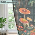 thumbnail image 4 of Yayeee Window Curtains Light Filtering 63"x42" Grommet Panel Pair Home Living Room Decor, Forest Mushroom, 4 of 7