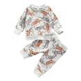 thumbnail image 1 of xiaxaixu Baby Long Sleeves + Trousers Tiger Pattern Cartoon Round Neck, 1 of 8