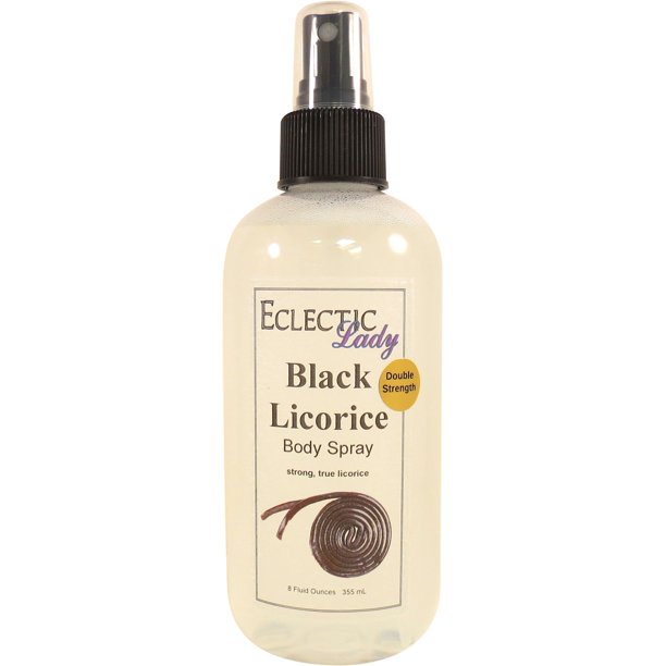 Black Licorice Body Spray (Double Strength), 8 ounces