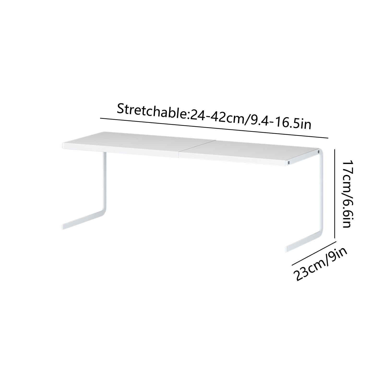 Cabinet Shelf Storage Rack, Expandable Retractable Design, Under Sink Organizer, Multi-scene Kitchen Bathroom Utility, Heavy-duty Metal Construction, Topliu