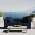 thumbnail image 3 of Modway Saybrook Fabric Upholstered Outdoor Patio Loveseat in Navy, 3 of 8