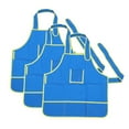 thumbnail image 4 of unbranded 3PCS Kids Painting Aprons Practical Fine Arts Aprons Drawing Painting Smock Portable Painting Smock Lightweight Art Drawing Tool for Kids Child Wearing Blue, 4 of 8