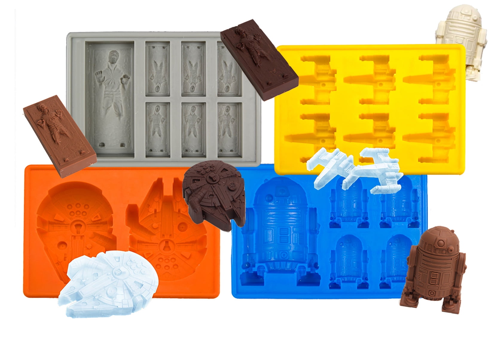 Star Wars Silicone/Rubber Ice Cube Tray Mold Bar Ice Cube Chocolate Mold Tray 