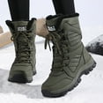 thumbnail image 2 of Xiaoxatg Winter Women Boots with Thick Non Sole High Top Design for Warmth and Comfortable Daily Wear 6.5 Army Green, 2 of 7