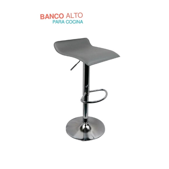 Silla alta para comedor X Pross gris 15 cm X 15 cm SAPC01BK