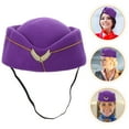 thumbnail image 2 of Sombrero de banda para disfraz, sombrero de azafata de avión, sombrero de uniforme de cosplay para decoración., 2 of 7