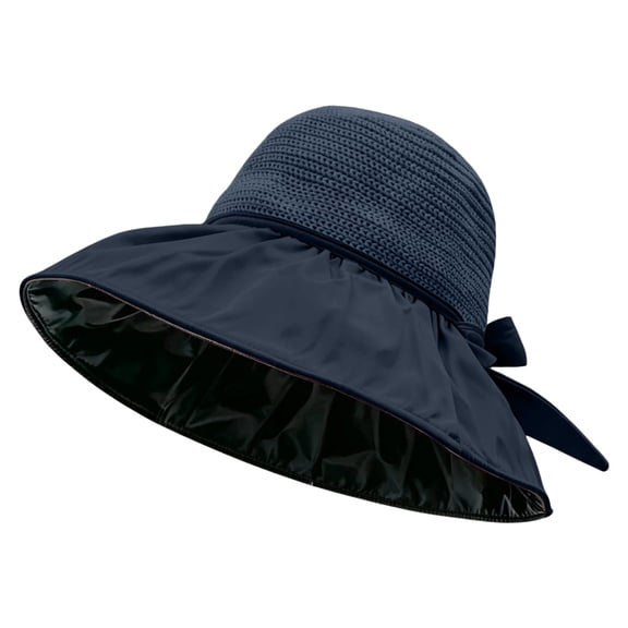 Liuchenyi Summer Sales Under $2 Sun Hat Sun Hats for Women Wide Brim Mesh Summer Foldable Hat Sun Hat