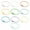 Macaron color system, variant on 10 Pieces Vibrant Iron Screw Lock Rings DIY Jewelry Keychain Making Components