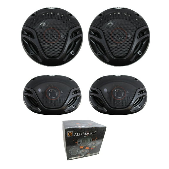 Alphasonik AS2629P 6.5" AS Series 3-Way and 6"x9" 3-Way Performance Speaker System