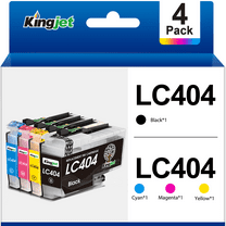 LC404 Ink for Brother LC404 Ink Cartridges (Black Cyan Magenta Yellow, 4 Pack)