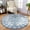 Blue, variant on YJ.GWL Round Rugs Soft Vintage Circle Area Rug Low-Pile Floor Carpet for Living Room Bedroom Nursery Bathroom Kitchen Indoor,4Ft,Orange