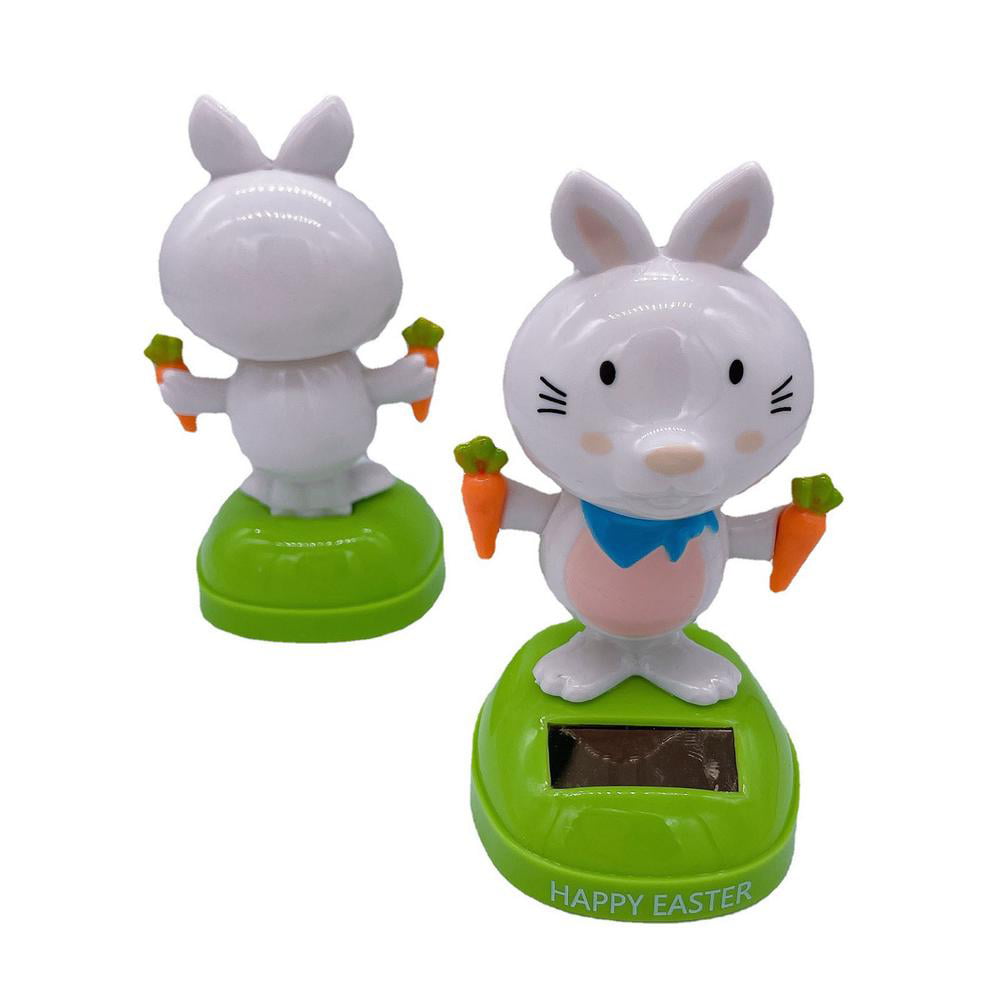 New Solar-Powered Dancing Easter Blue  Bunny 