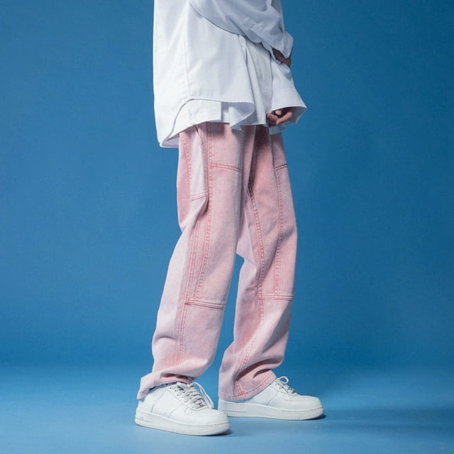 Jeans pour Hommes Catégorie de Produit Jeans pour Hommes Titre du Produit Jeans pour Hommes Style Rue Jeans pour Hommes Jambe Droite Ample Oversize Pantalon Cargo à Jambe Grand