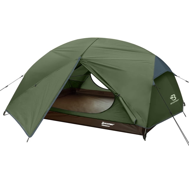 Tienda de campaña Bessport para 2 personas, impermeable y resistente al viento