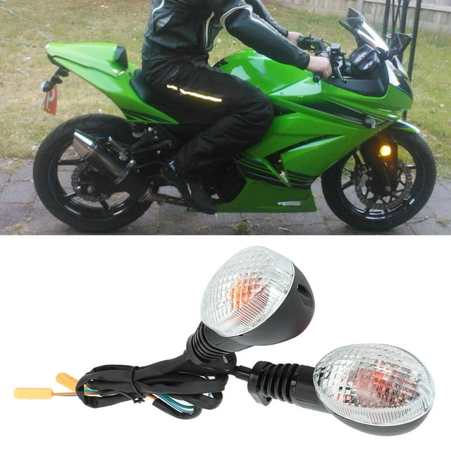 Señal de giro BuyWeek Luz de señal de giro de motocicleta Negro