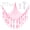 Pink, variant on Stuffed Animal Hammock with LED Lights Wall Hanging Plush Toy Storage Net Nursery Decor for Kids Bedroom Playroom