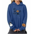 thumbnail image 2 of Ounisa Women's Halloween Sweatshirts Pumpkin Ghost Spider Graphic T Shirts Long Sleeve Pullover Tops Gothic Fall Clothes 2025, 2 of 3