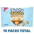 thumbnail image 2 of TEDDY GRAHAMS Honey Graham Snacks, School Snacks, 10 Kids Snack Packs, 2 of 5