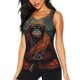 thumbnail image 1 of Balery Banana Leaf Meditating Gorilla Camiseta sin mangas estampada ligera para mujer, tops de entrenamiento sin mangas, camisetas de yoga transpirables de secado rápido.-Large, 1 of 7
