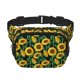 thumbnail image 1 of Fotbe Sunflower 1 Cangurera Cuadrada con Estampado de Doble Capa, Bolsa de Cintura Ajustable Mini para Hombres y Mujeres, 1 of 9