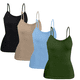 thumbnail image 1 of Set 4 Blusas Mujer Tirantes Unitalla Casual Blusa Crop Top Dama, 1 of 5