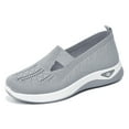 thumbnail image 1 of Chaussures Décontractées pour Femmes Mode Compensées Chaussures Décontractées pour Femmes Chaussures d'Été Sportives Chaussures Plates Décontractées pour Femmes à Enfiler Chaussures Décontractées pour Femmes à Moins de 20 Bas Sans Maille Creuse, 1 of 6
