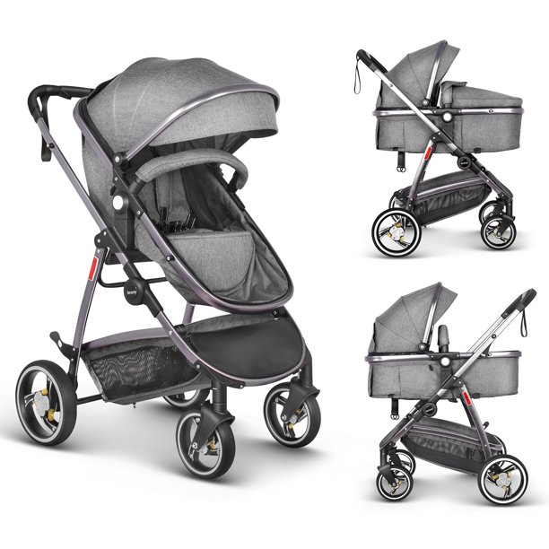 besrey Baby Stroller Infant Carriage Newborn Toddler Pram 2 in