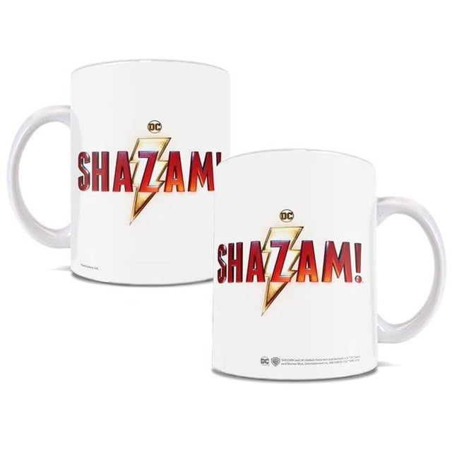 Trend Setters WMUG963 Shazam Shazam Logo White Ceramic Mug