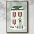 thumbnail image 2 of Festive Front Door IV - Framed Gallery Wrapped Holiday Canvas - 17 x 25 - Rosewood Frame, 2 of 8