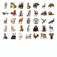 thumbnail image 6 of 35pcs Cute Animal Stickers Adorable Wildlife Stationery Stickers Fun Kids Stickers for Laptops Notebooks Fridge, 6 of 9