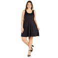 thumbnail image 5 of Plus Size Fit N Flare Tank Mini Dress, 5 of 9