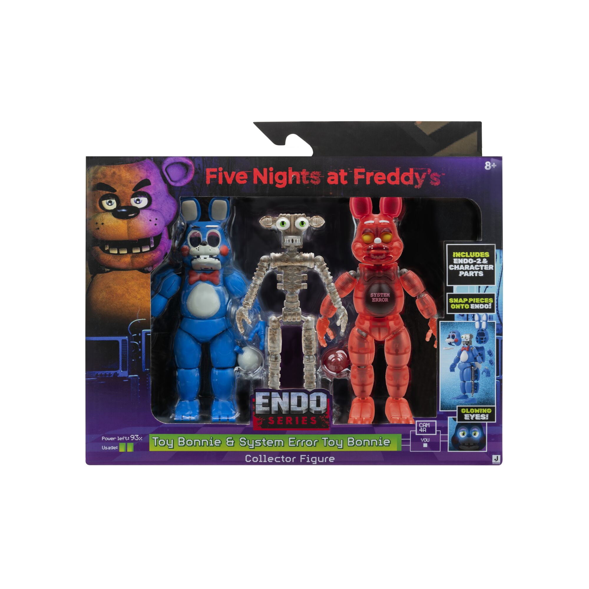 Five Nights at Freddy's Endo Series Toy Bonnie & System Error Bonnie Action Figure (Includes Endo-1 & Character Parts)