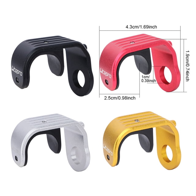 Becaristey LP E Type Pothook Foldable Bike Aluminum Alloy Hook Cycling Modification Replacement for Brompton Black 1Set