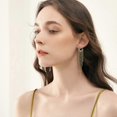 thumbnail image 3 of Gold Hanging Earrings, Women's Long Earrings, 925 Silver Long Tassel Earrings, 3 of 5