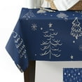 thumbnail image 3 of Christmas Minimalist Snowflakes Table Cloth Waterproof Dining Tablecloth Kitchen Decorative Party Table Cover, 3 of 6