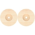 thumbnail image 1 of IFANLANDOR 2Pcs Wood Base for Lamp in Coffee Color and Round Shape for Weddings and Themed Parties, 1 of 8