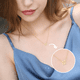 thumbnail image 3 of Collar con 26 letras en inglés, joyería para mujer, cadena corta distintiva para clavícula, colgante de letras de acero inoxidable galvanizado a la moda, 3 of 6