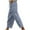 Blue, variant on fheaev Cotton Linen Pants For Women Elastic Waist High-Waist Pants Casual Loose Straight Comfy Trousers With Pockets Solid Color Slacks Outing Pants
