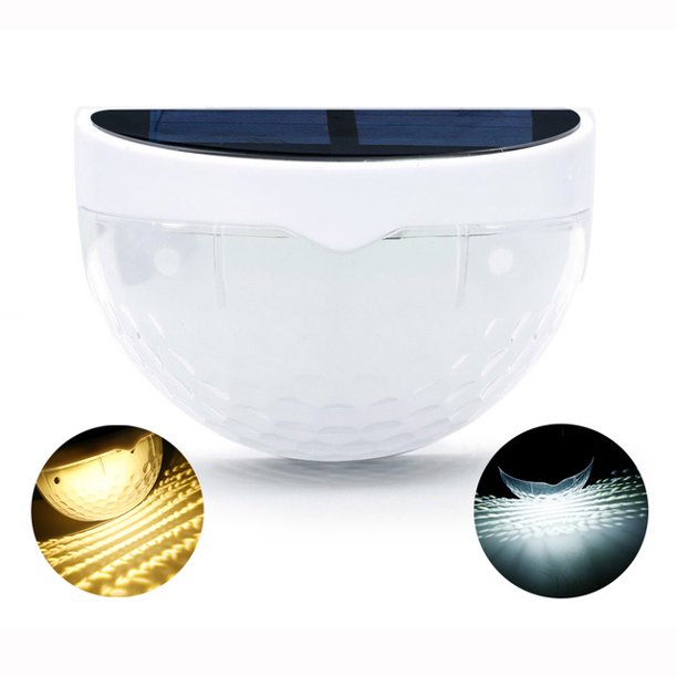 6 Led Lámpara Solar Energía Jardín Semicircular Luces De Pared Impermeables Para Decoración De Patio Verano