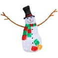 thumbnail image 3 of Northlight LED Lighted Commercial Grade Acrylic Snowman Outdoor Christmas Decoration - 22", 3 of 10