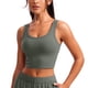 thumbnail image 1 of Top Corto CRZ YOGA Deportivo con Ribs y Almohadillas Gris Salvia XS, 1 of 5