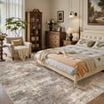 thumbnail image 2 of UERMEI 6'x9 Washable Area Rugs for Living Room, Modern Abstract Printed Carpet, Non Slip Indoor Rug for Bedroom Home Decor Carpets, Speckles Brown, 2 of 11