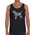 thumbnail image 1 of Men's Word Art Tank Top - Dog Paw Prints, 1 of 2