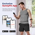 thumbnail image 3 of Sunny Health & Fitness Heart Rate Monitor Armband with LED Indicator, Step Counter, Comfortable Strap for Fitness, Training, Exercise and Bluetooth and ANT+ Enabled with Free SunnyFit App, 3 of 5