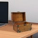 thumbnail image 5 of Caja de madera antigua para guardar maquillaje con cerradura, cofre pequeño de madera para guardar recuerdos, joyero vintage para joyas y cosméticos, 5 of 8