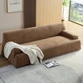 thumbnail image 4 of MAYEERTY Camel sofa, modern simplicity, durable fabric, solid wood frame, high density sponge filler, 4 of 5