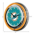 thumbnail image 3 of Imperial Miami Dolphins 14'' Neon Clock, 3 of 3