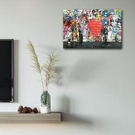 Faicai Art Banksy Graffiti Street Paintings Pop Famous Character Brick Wall Background Mural Red Love Is The Answer Canvas Prints Home Decor Wooden Framed 16 X24 Canada - Popular Paintings For Home Decor Faicai Art Banksy Graffiti Street Paintings Pop Famous Character Brick Wall Background Mural Red Love Is The Answer Canvas Prints Home Decor Wooden Framed 16 X24 Canada - Popular Paintings For Home Decor