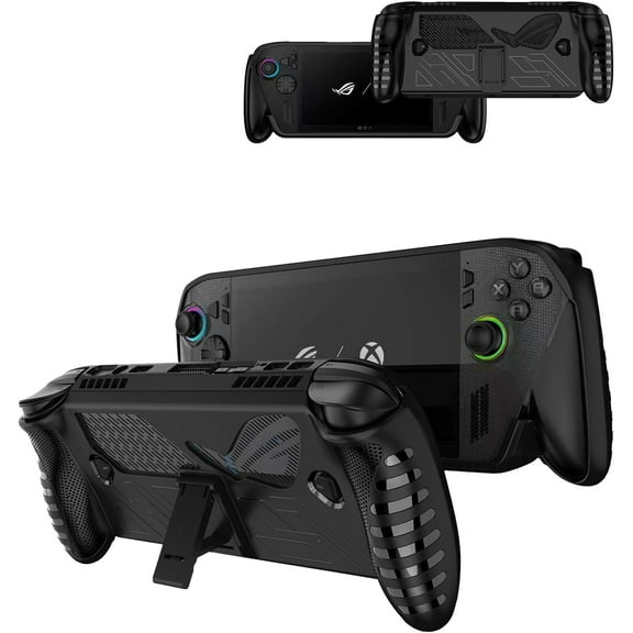 Case for ROG Xbox Ally X,Soft Skin Silicone Full Protective Case Cover with ROG Xbox Ally X-Black